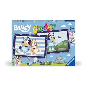 Ravensburger CreArt Serie Junior Bluey Pintar por Números Kit con Marco 23961