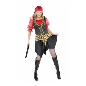 Disfraz de mujer pirata talla única 86861-U FENTOYS