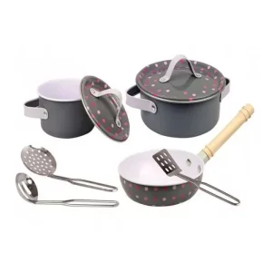 Set de utensilios de cocina infantil de ocho piezas 21-094 JUGUETOON