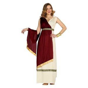 Disfraz de romana talla adulto rojo y blanco para mujer Talla M 84894 GUIRCA