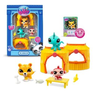 Littlest Pet Shop Tiki Jungle set 3 pets modelos surtidos serie 1 BF00515 BANDAI