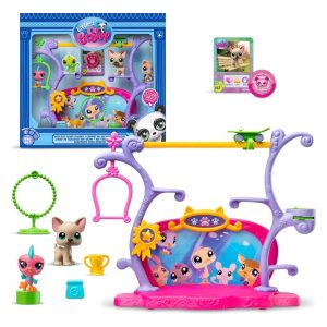 Littlest Pet Shop Playset Got talent con 2 mascotas y accesorios BF00558 BANDAI