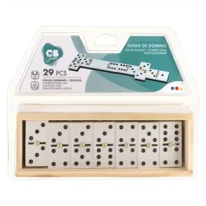 Juego de Dominó con 28 Fichas y Estuche de Madera Colorbaby 24759