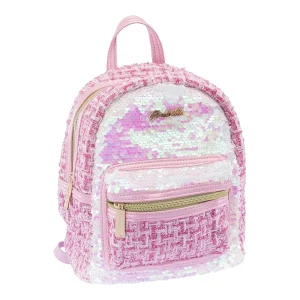 Girabrilla Tweed Mochila Rosa 19146