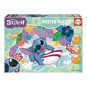 Educa Poster Puzzle Infantil Stitch 250 Piezas 19963