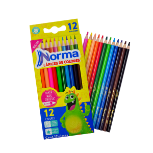 12 Lapices Con 24 Colores Dibujo Triangulo Doble Punta