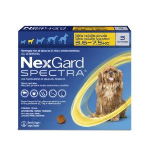 Nexgard Spectra S 3 a 7 kg Caja 3 Tabletas