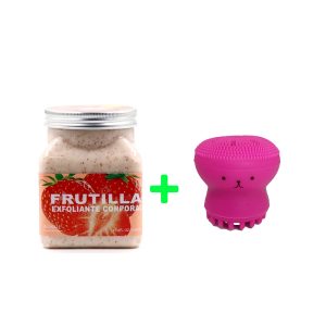 Exfoliante Corporal Frutilla 500gr + Cepillo Exfoliador
