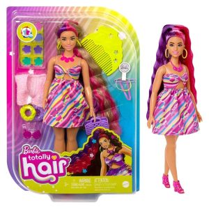 Barbie Totally Hair versión curvy con pelo multicolor HCM89