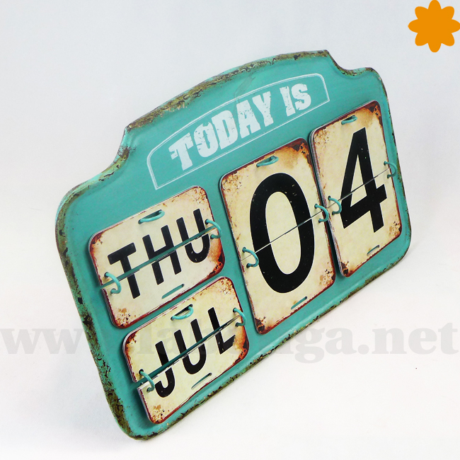 Calendario de mesa antiguo de estilo vintage