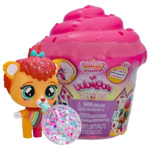 Confetti Party Bubiloons mini muñeca animal coleccionable infla globos