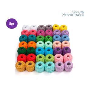 Hilo ovillo para bordar №12 Rubi 5gr Sevimex toda variedad de colores