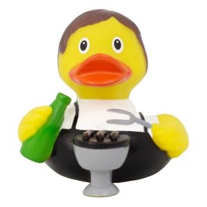 Pato de goma modelo día de barbacoa 8cm Lilalu LI23005