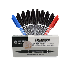 10 Pzs Marcador Permanente Doble Punta Para Cd Impermeable