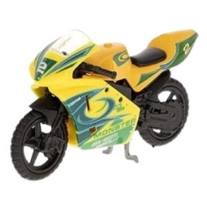 Mini motos estilo metalizadas de colores modelo surtido a escala 1 43