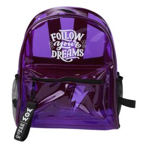 Mochila de paseo transparente Wow Generation Follow Your Dreams 32cm